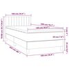 vidaXL Boxspringbett mit Matratze Dunkelgr&uuml;n 100x200 cm Samt
