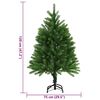 vidaXL K&uuml;nstlicher Weihnachtsbaum Naturgetreue Nadeln 120 cm Gr&uuml;n