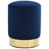 vidaXL Hocker Blau und Golden Samt 28 x 36 cm