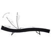 vidaXL Sonnenliege Poly Rattan Schwarz