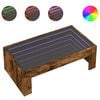 vidaXL Couchtisch mit Infinity-LED R&auml;uchereiche 90x50x30 cm