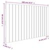 vidaXL Wand-Kopfteil Grau 108x3x60 cm Massivholz Kiefer