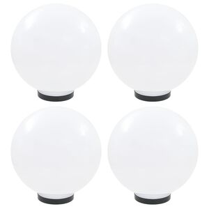 vidaXL LED-Gartenleuchten 4 Stk. Kugelf&ouml;rmig 30 cm PMMA