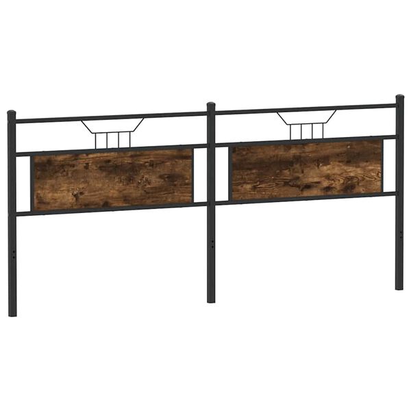 vidaXL Kopfteil R&auml;uchereiche 193 cm Holzwerkstoff und Stahl