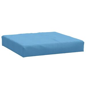 vidaXL Palettenkissen Melange Blau 60x60x9,5 cm Stoff