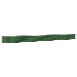 vidaXL Hochbeet Verzinkter Stahl 620x80x36 cm Gr&uuml;n