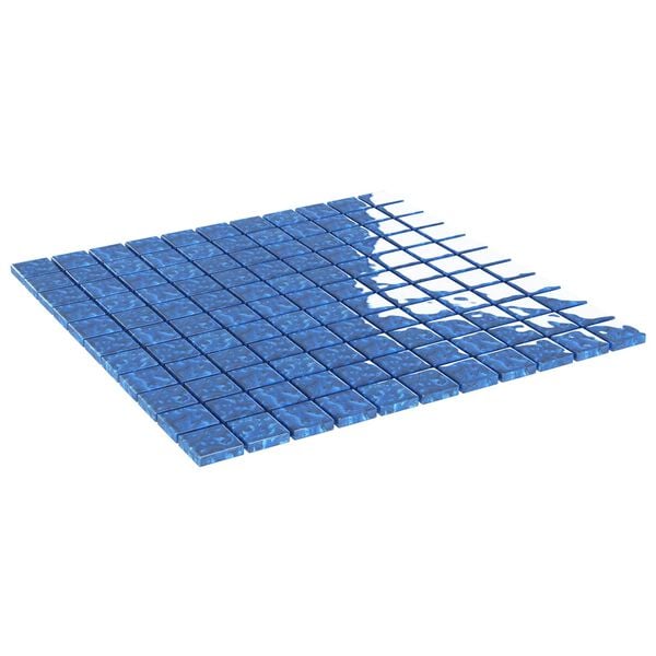 vidaXL Mosaikfliese 11 pcs Blau 50 x 50 cm Glas