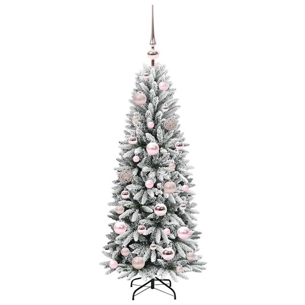 vidaXL K&uuml;nstlicher Weihnachtsbaum mit 150 LEDs mit St&auml;nder Wei&szlig; 120 cm