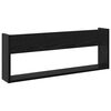 vidaXL Magazinregal Schwarz Eichen-Optik 80 x 12 x 30 cm Holzwerkstoff