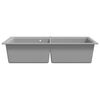 Granitsp&uuml;le Doppelbecken Grau