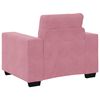 vidaXL Sofa Set 3 pcs Rosa 221 x 80 x 80 cm Samt
