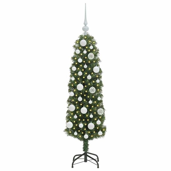 vidaXL K&uuml;nstlicher Weihnachtsbaum mit 150 LEDs mit St&auml;nder Gr&uuml;n 120 cm