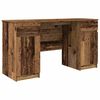 vidaXL Schreibtisch mit Regal Altholz 140 x 49 x 76 cm Holzwerkstoff
