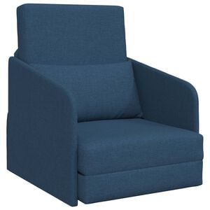 vidaXL Schlafsofa 60cm Blau Stoff