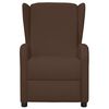 vidaXL Ohrensessel mit Liegefunktion Elektrisch Braun Kunstleder