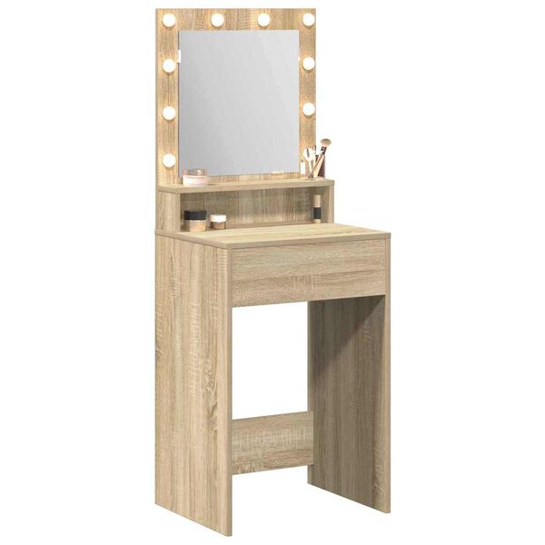 vidaXL Schminktisch Sonoma-Eiche 50 x 41 x 135 cm Holzwerkstoff