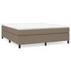 vidaXL Boxspringbettgestell Taupe 180x200 cm Stoff