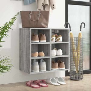vidaXL Schuhregal Grau Sonoma 52,5x30x50 cm