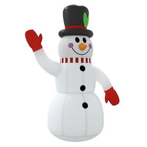 vidaXL Aufblasbarer Schneemann mit LEDs 300 cm