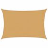 vidaXL Sonnensegel 160 g/m&sup2; Rechteckig Sandfarben 3,5x5 m HDPE
