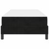 vidaXL Boxspringbett mit Matratze Schwarz 80 x 210 cm Stoff
