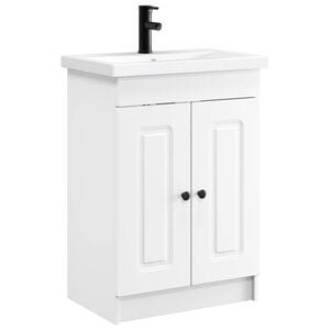 vidaXL Badezimmerm&ouml;bel-Set Wei&szlig; 56 x 37,5 x 81 cm Holzwerkstoff