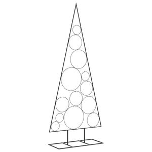 vidaXL Metall-Weihnachtsbaum f&uuml;r Dekorationen Schwarz 150 cm