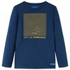 vidaXL Kinder-Langarmshirt Marineblau 116