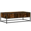 vidaXL Couchtisch R&auml;uchereiche 100x50x35 cm Holzwerkstoff und Metall