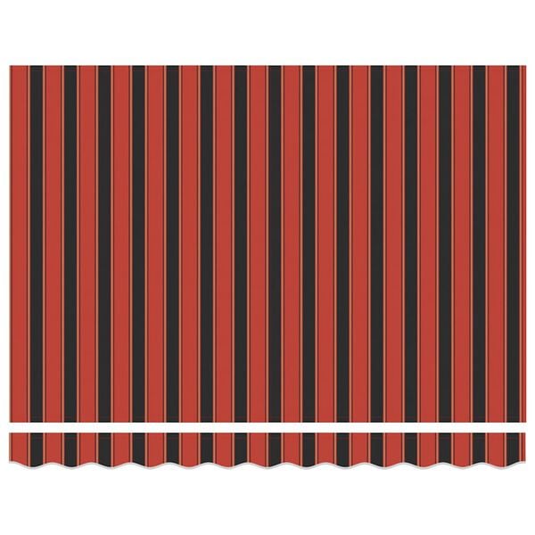 vidaXL Elektrische Markise mit Kurbel Orange und Braun 3x2,5 m