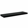 vidaXL Schweberegale 4 Stk. Hochglanz-Schwarz 80x23,5x3,8 cm MDF