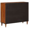 vidaXL Sideboard mit Regal Walnuss 90 x 33,5 x 75 cm Massivholz Mango