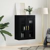 vidaXL Wandschrank Schwarz 69,5x34x90 cm