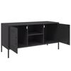 vidaXL TV-Schrank Schwarz 100,5x39x50,5 cm Stahl