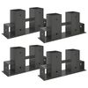 vidaXL Hilfsmittel f&uuml;r Holzstapel 4 Stk. Anthrazit 34 x 10 x 15 cm