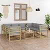 vidaXL 9-tlg. Garten-Lounge-Set mit Kissen Impr&auml;gniertes Kiefernholz