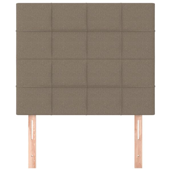 vidaXL Kopfteil Taupe 90x5x118/128 cm Stoff