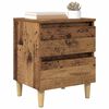 vidaXL Bettschrank Altholz 40 x 35 x 50 cm Holzwerkstoff