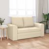 vidaXL Schlafsofa 60cm Creme Stoff
