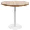 vidaXL Bistrotisch Hellbraun 80 cm MDF