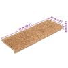 vidaXL Stufenmatten 20 Stk. 65x21x4 cm Beige Rechteckiger Rand
