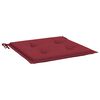 vidaXL Gartenstuhl-Kissen 4 Stk. Weinrot 40x40x3 cm Oxford-Gewebe
