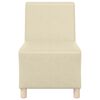 vidaXL | Modulares Armfreies Sofa | Creme 55 x 74 x 82 cm Kunstleder