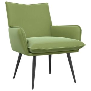 vidaXL Sessel Hellgr&uuml;n Samt