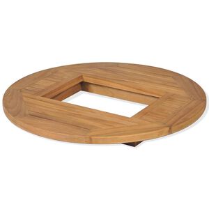 vidaXL Bierkastentisch Teak 70 cm