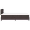vidaXL Boxspringbett mit Matratze Dunkelbraun 120 x 200 cm Stoff