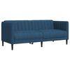 vidaXL Sofa 2-Sitzer Blau Stoff