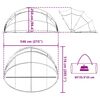 vidaXL Pool-Dome Transparent 546 x 516 x 250 cm PVC