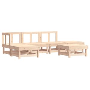 vidaXL 6-tlg. Garten-Lounge-Set Massivholz Kiefer