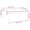 vidaXL Einziehbare Markise Creme 300 x 200 cm Stoff